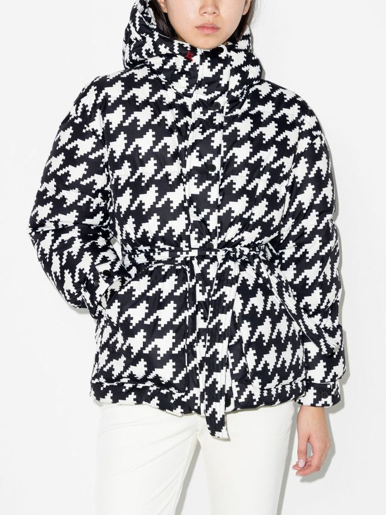 Oversized Parka Ii Houndstooth Ski Coat