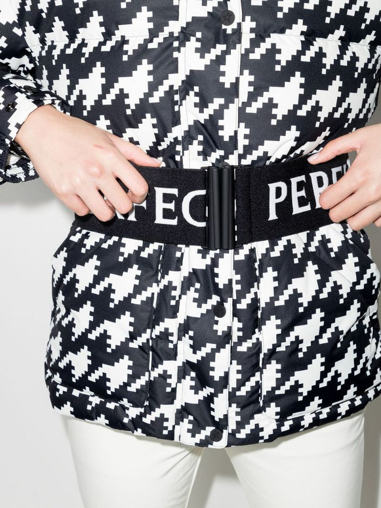 Oversized Parka Ii Houndstooth Ski Coat