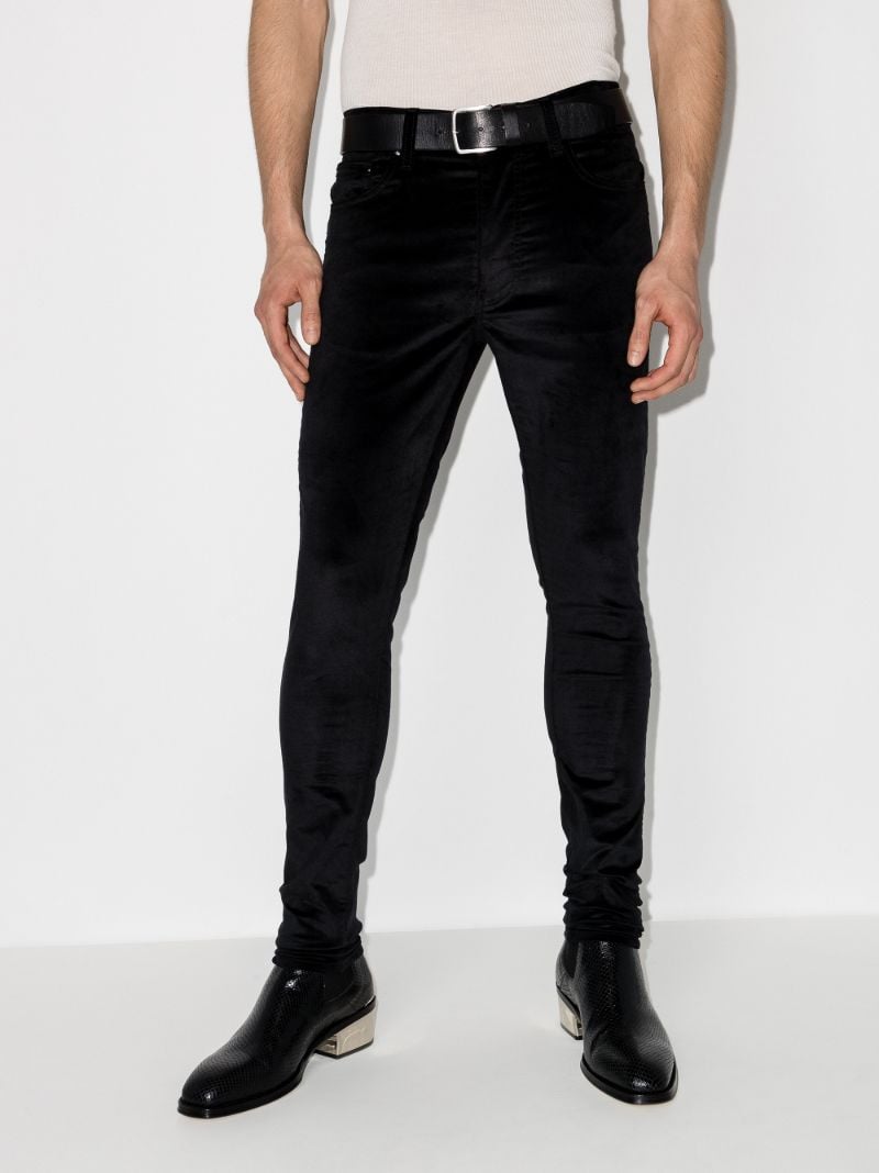 Stack Velour Skinny Trousers