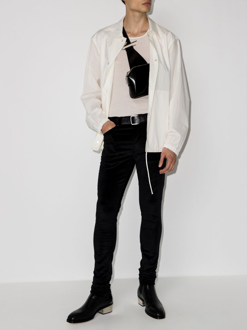 Stack Velour Skinny Trousers