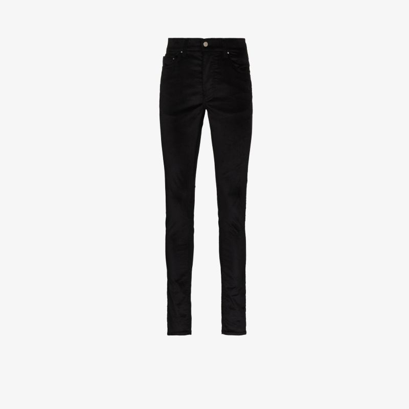 Stack Velour Skinny Trousers