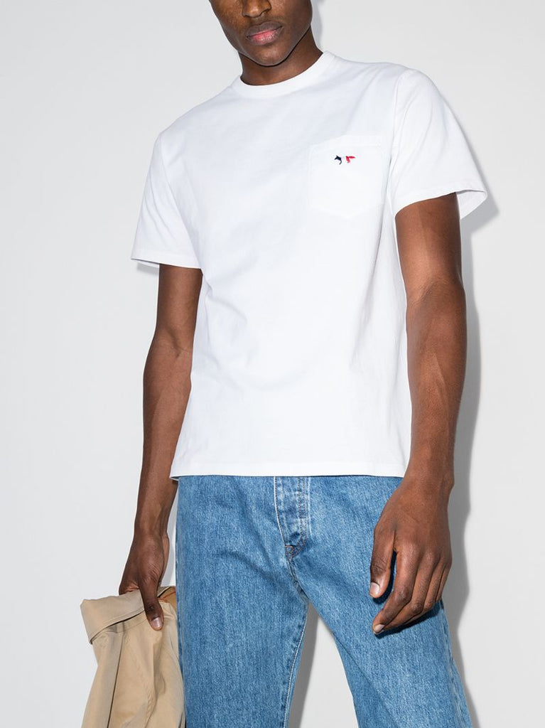Tricolour Fox Patch Pocket T-shirt