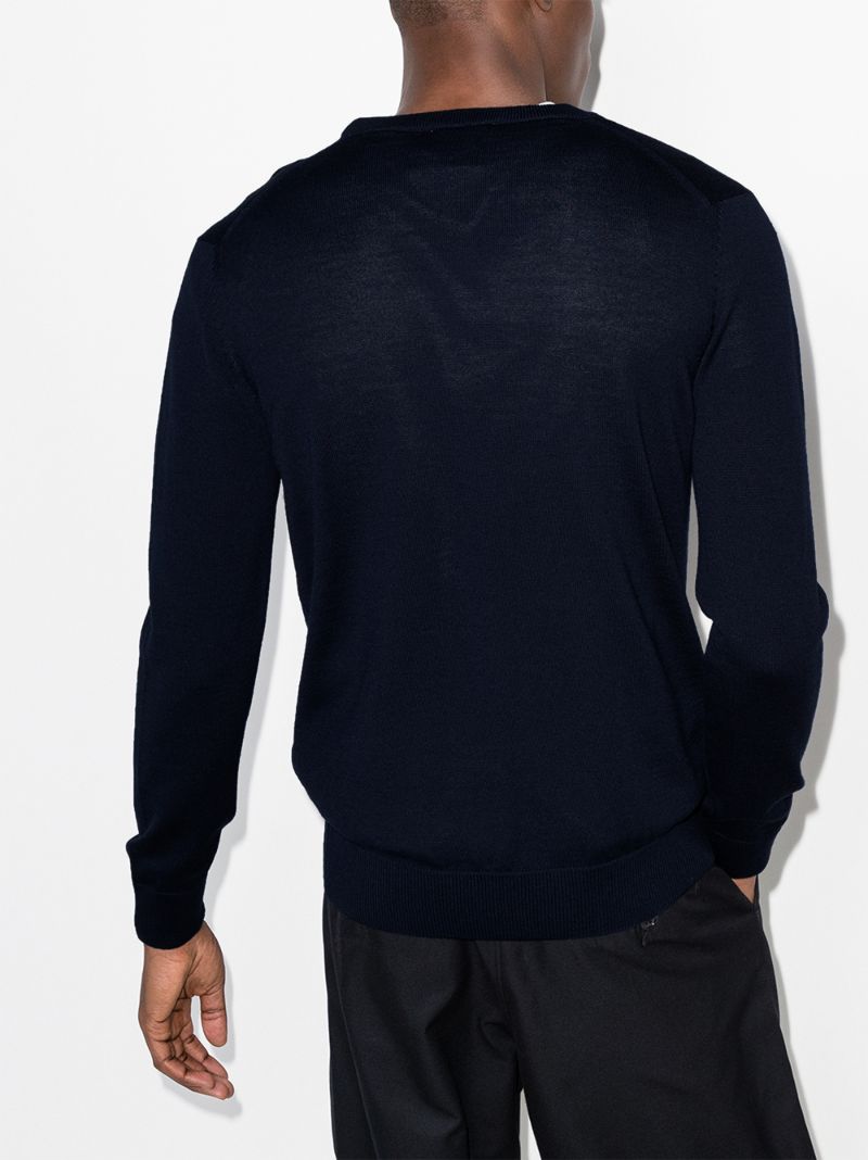 Tricolour Fox Patch Sweater