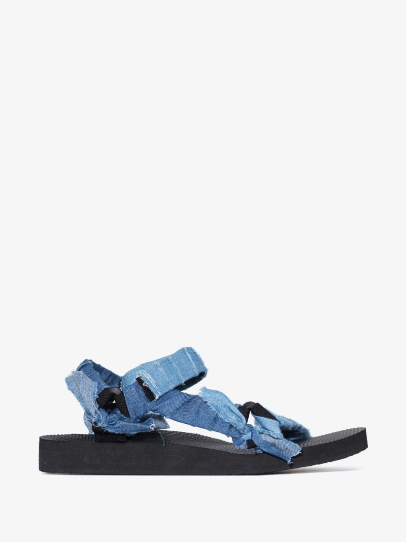 Blue Trekky Denim Knotted Sandals