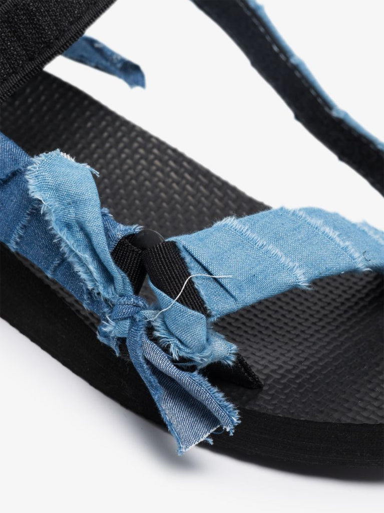 Blue Trekky Denim Knotted Sandals