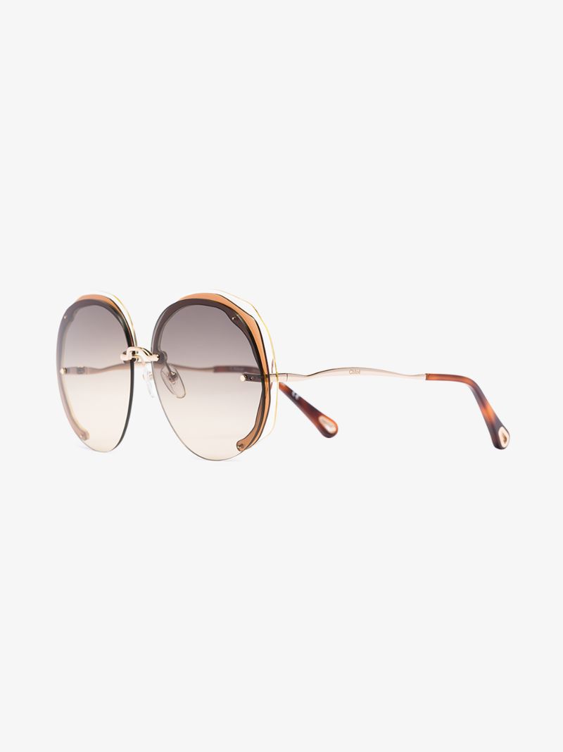 Brown Oversized Sunglasses