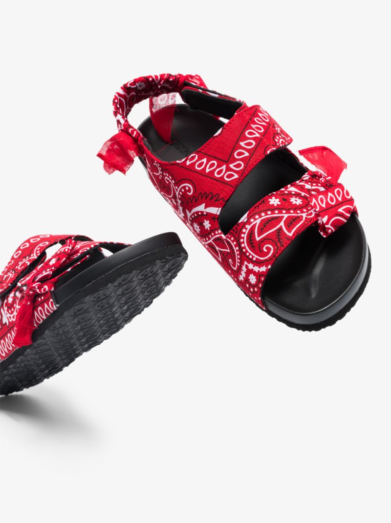 Red Apache Bandana Sandals
