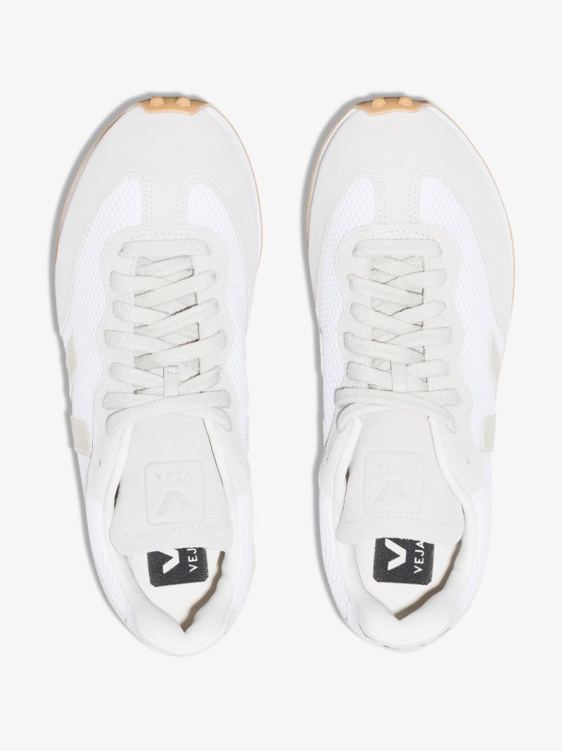 White Rio Branco Suede Low Top Sneakers