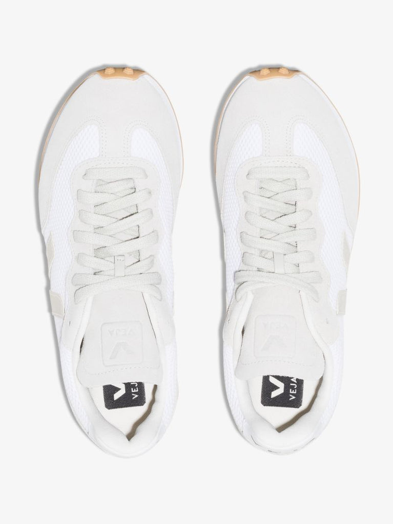 White Rio Branco Suede Low Top Sneakers