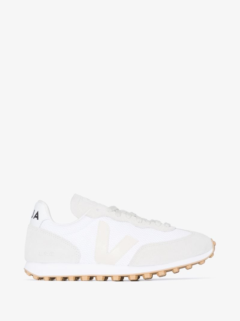 White Rio Branco Suede Low Top Sneakers