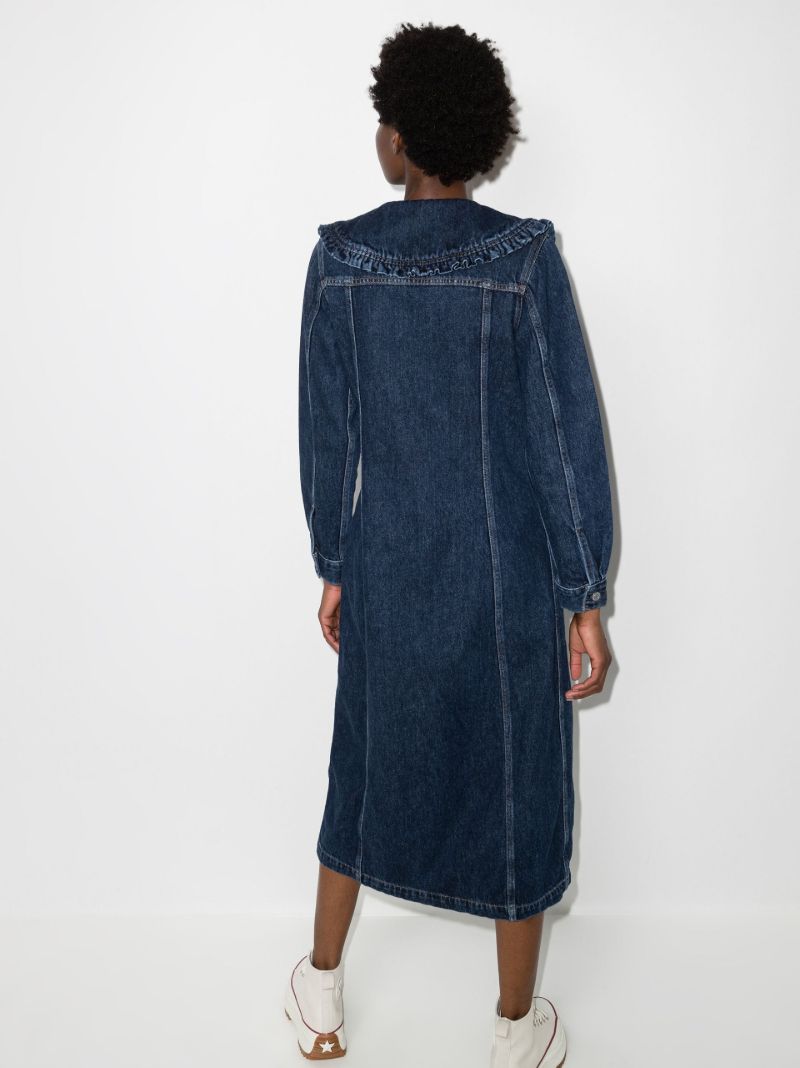 X Levi's Button-up Denim Midi Dress