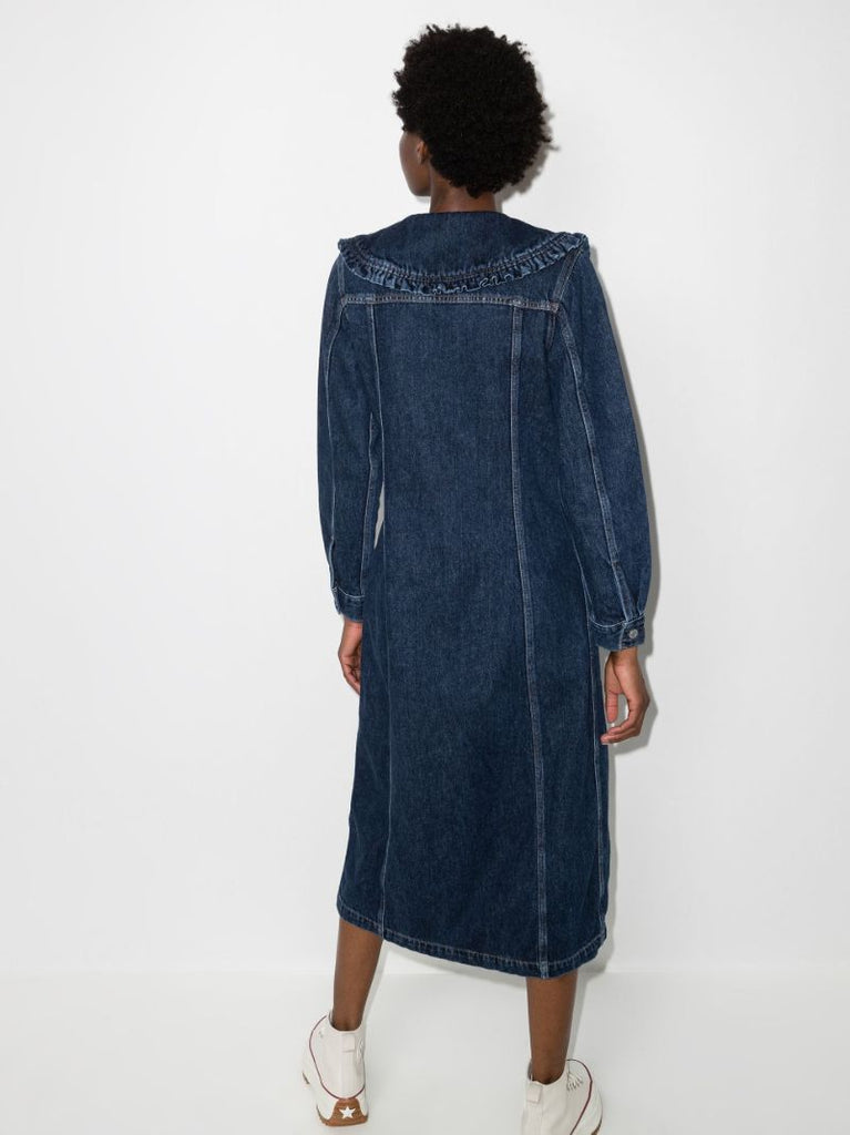 X Levi's Button-up Denim Midi Dress