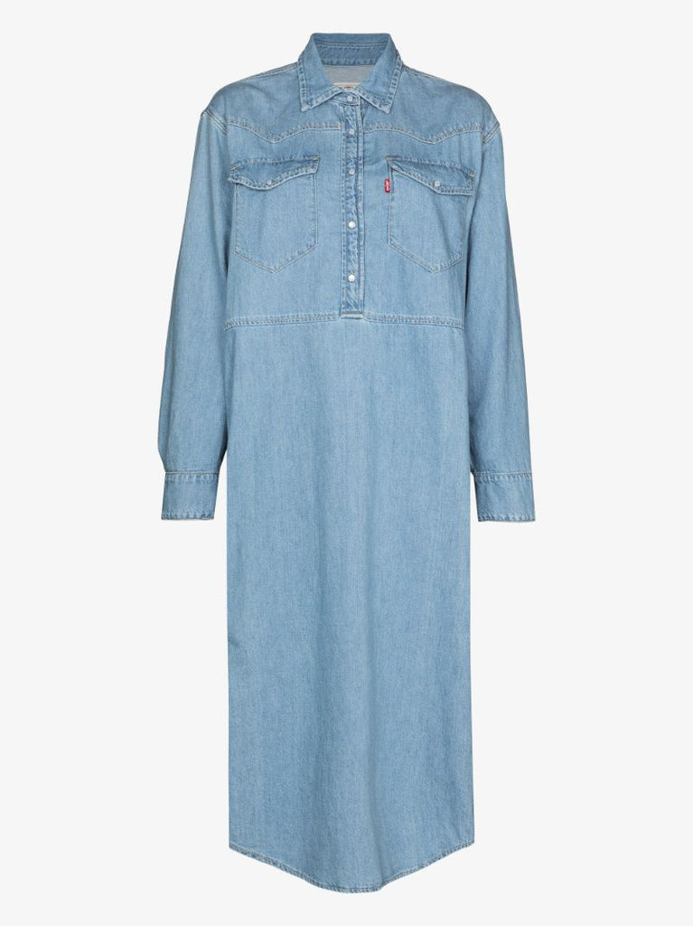 X Levi's Oversized Denim Midi Dress