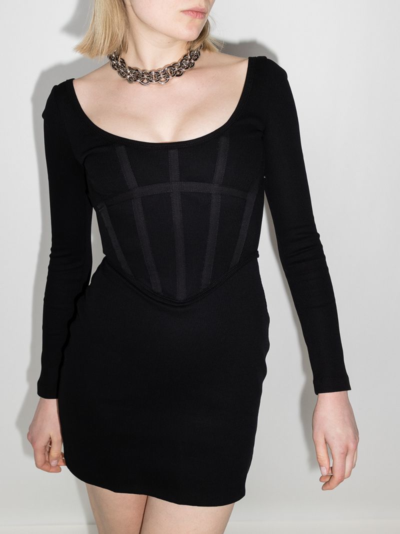 Rib Corset Mini Dress