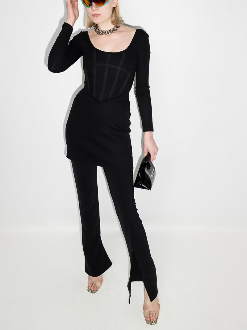 Rib Corset Mini Dress