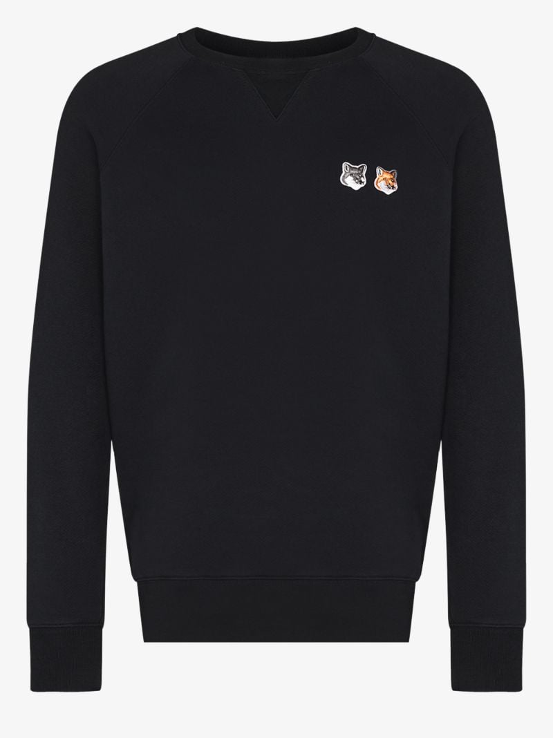 Double Fox Head Patch Sweatshirt