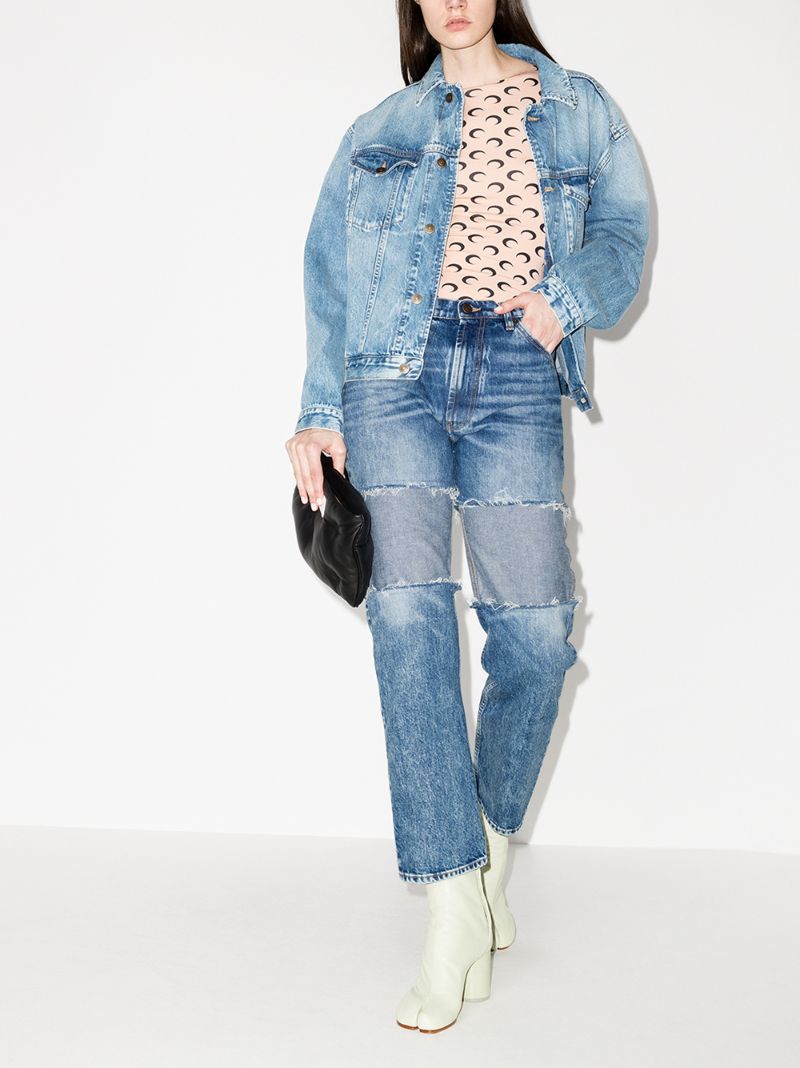 Reverse Panel Boyfriend Jeans