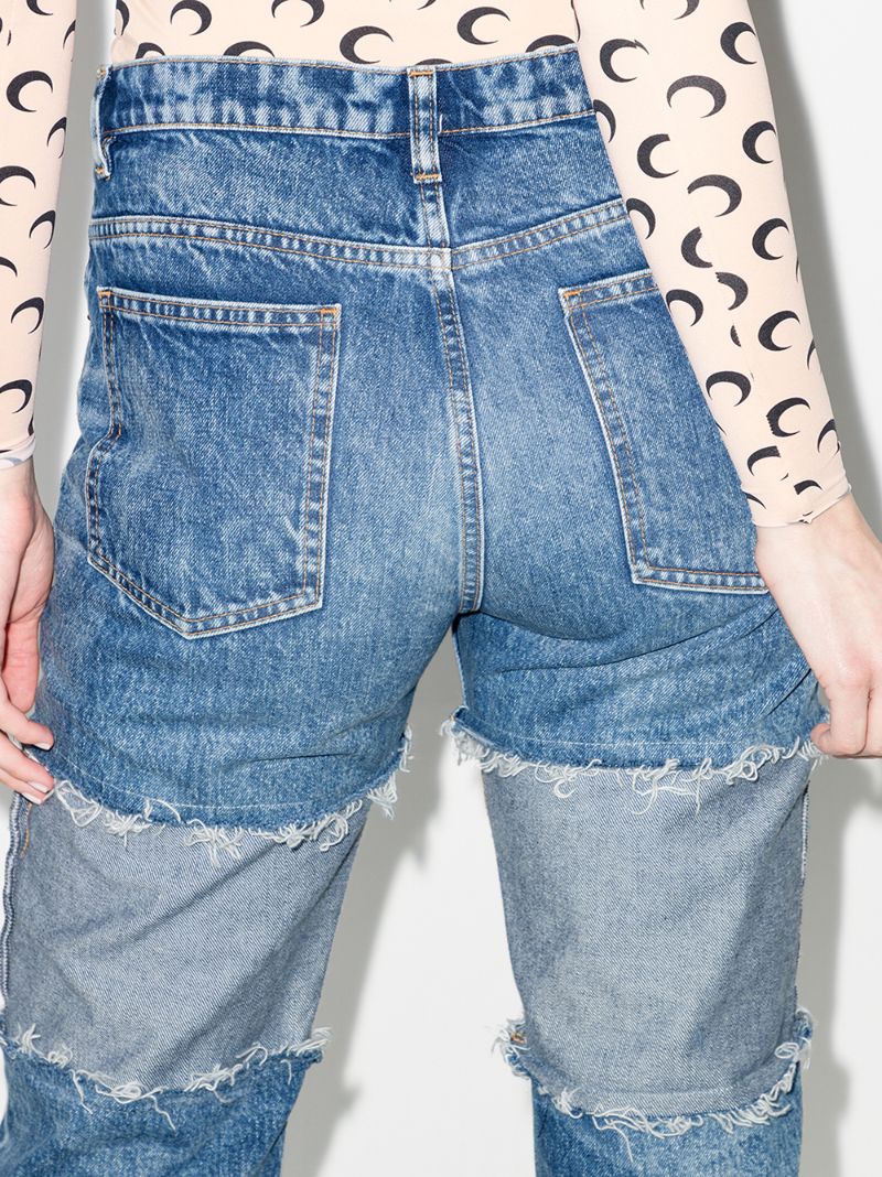 Reverse Panel Boyfriend Jeans