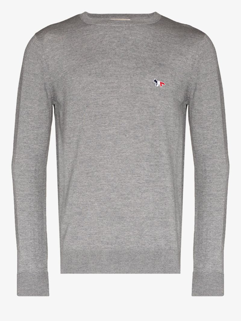 Tricolour Fox Patch Sweater