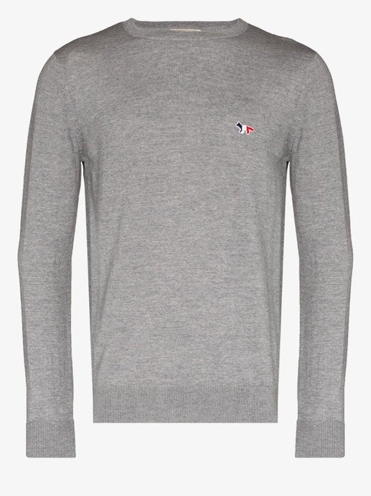 Tricolour Fox Patch Sweater