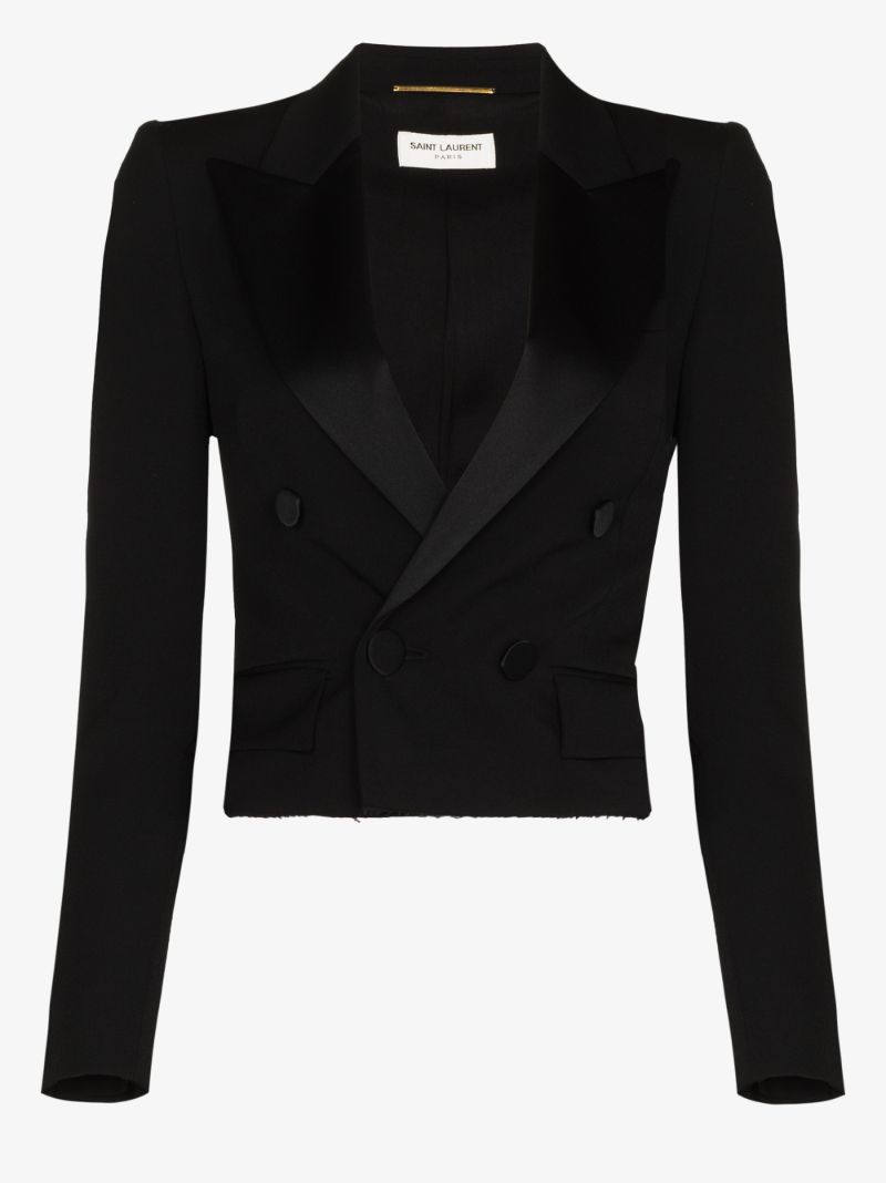 Cropped Tuxedo Jacket