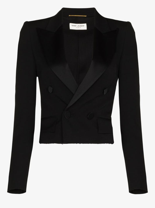 Cropped Tuxedo Jacket