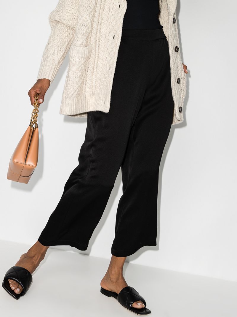 Straight Leg Cropped Trousers