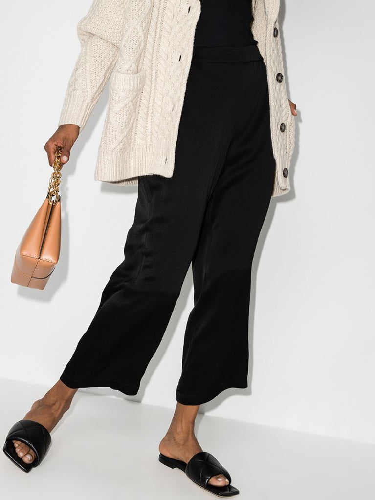 Straight Leg Cropped Trousers