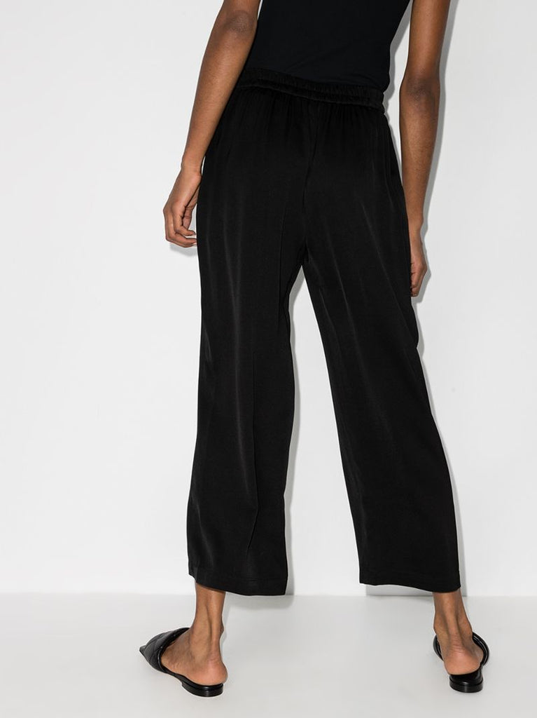 Straight Leg Cropped Trousers