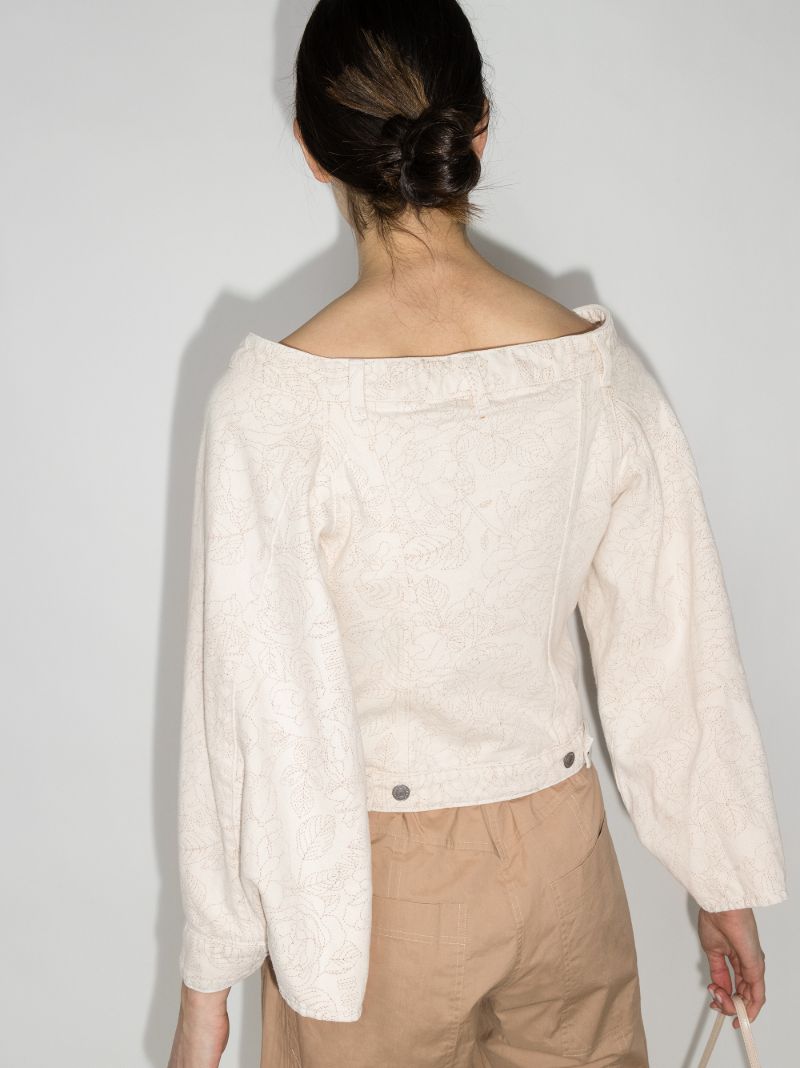 X Levis Off-the-shoulder Denim Jacket
