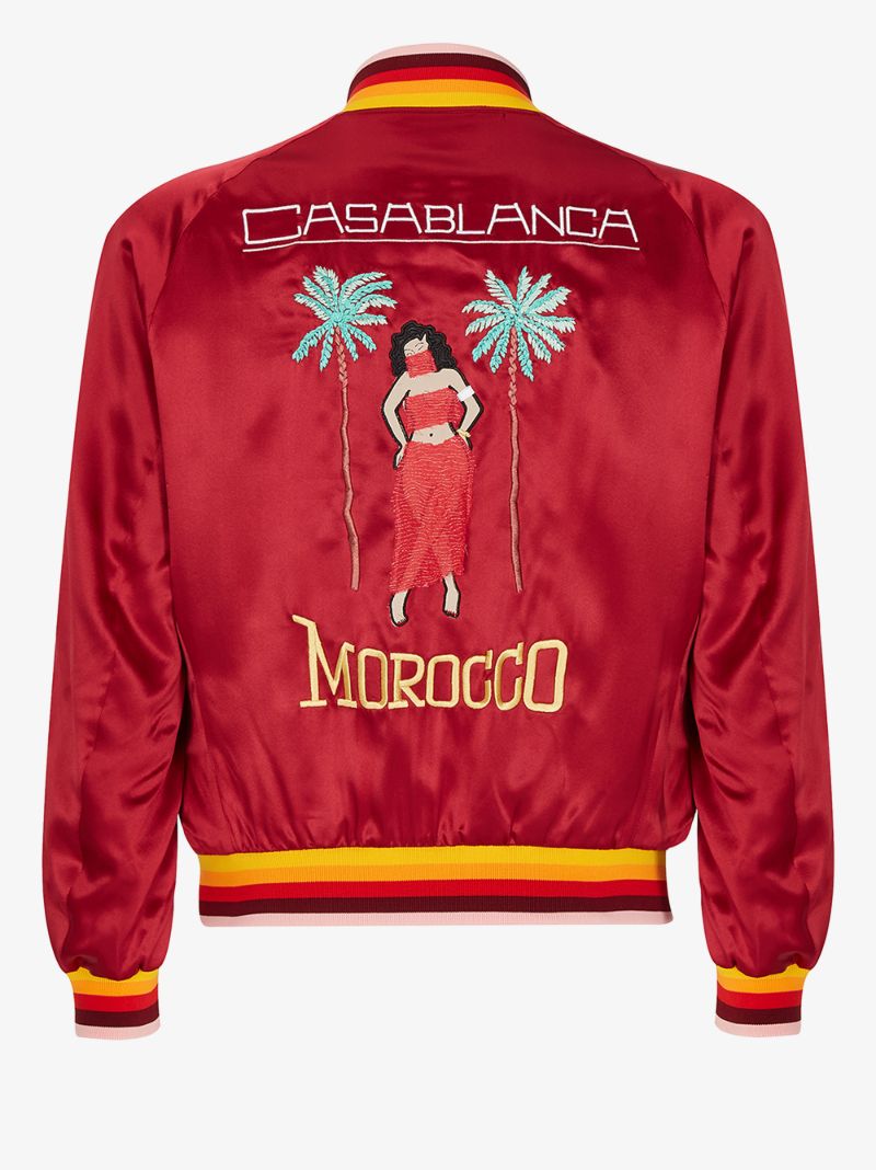Morocco Embroidered Bomber Jacket