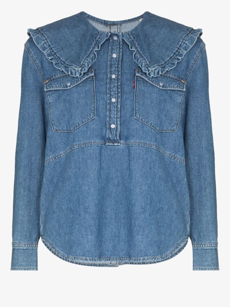 X Levis Denim Blouse