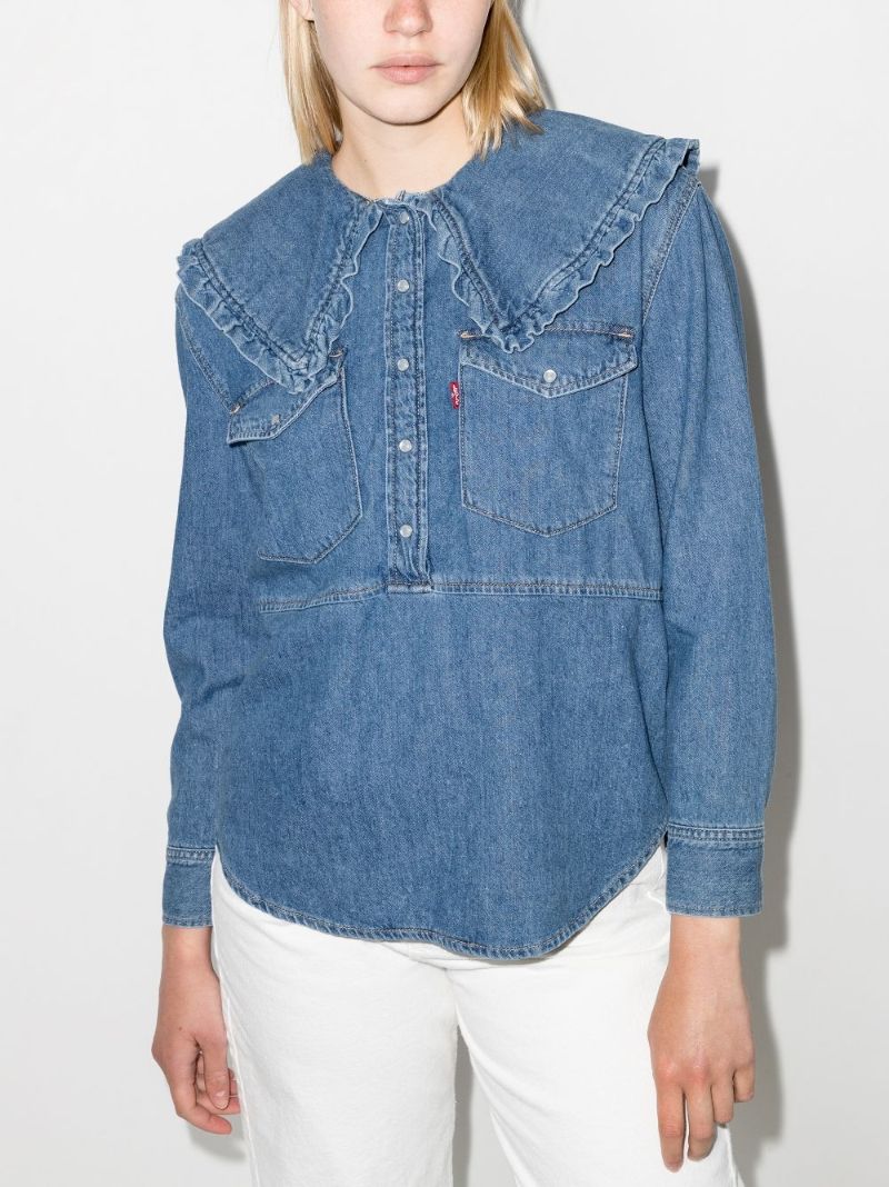 X Levis Denim Blouse