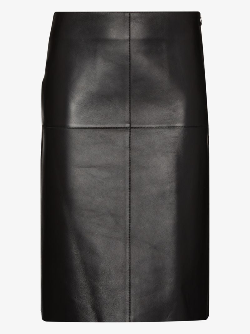 Leather Midi Skirt