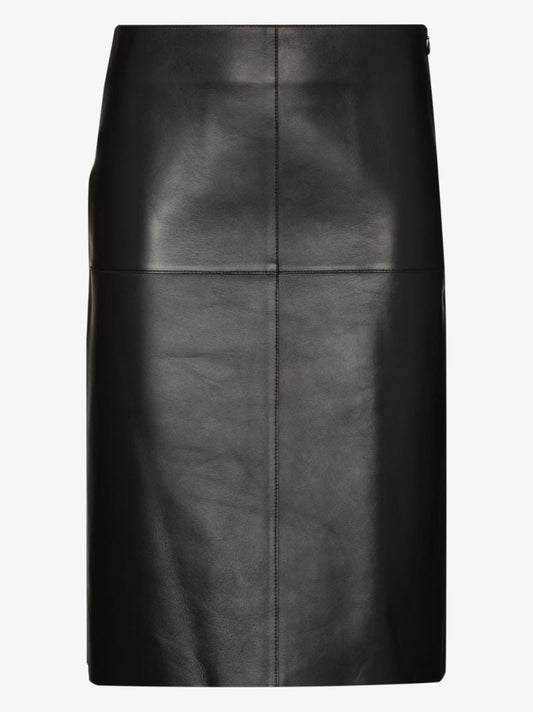Leather Midi Skirt