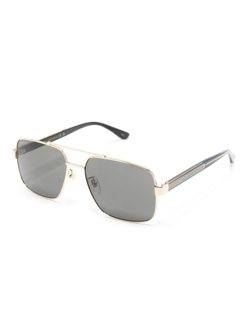 Gold Pilot Frame Tinted Sunglasses