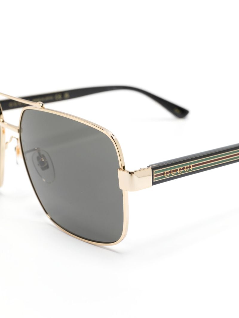 Gold Pilot Frame Tinted Sunglasses