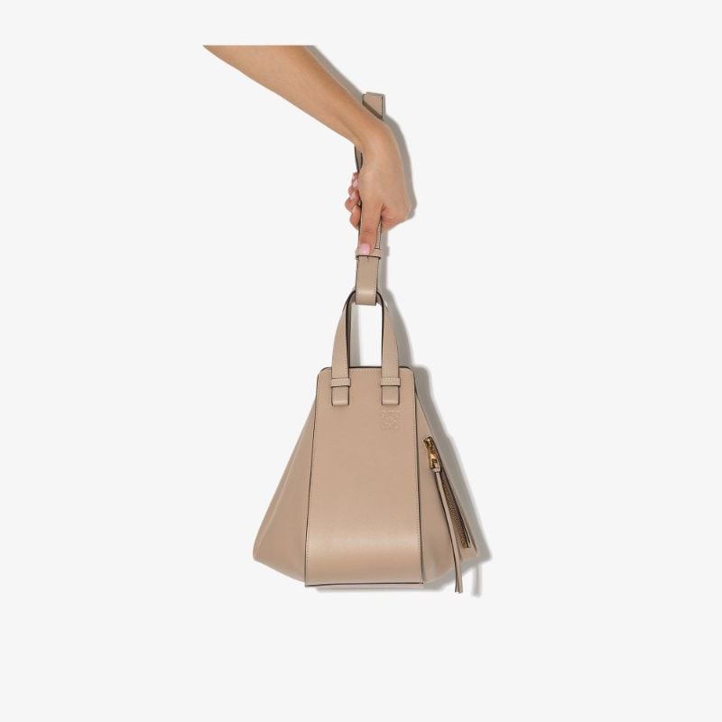 Neutral Hammock Small Leather Shoulder Bag