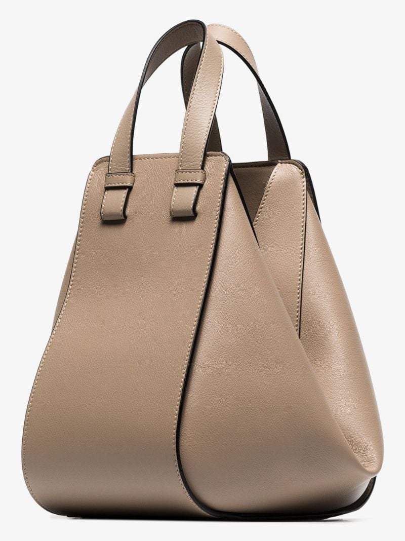Neutral Hammock Small Leather Shoulder Bag