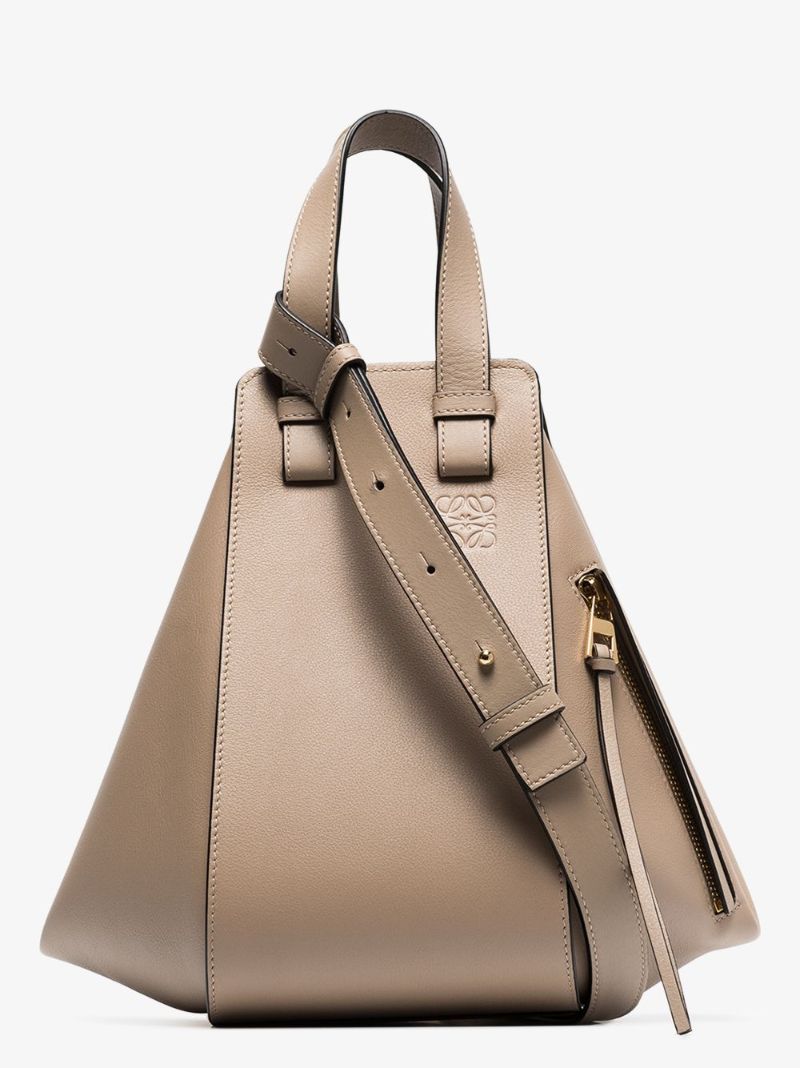 Neutral Hammock Small Leather Shoulder Bag