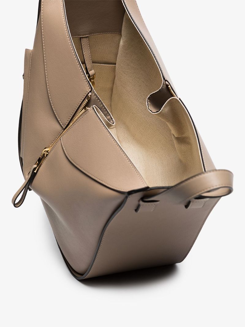 Neutral Hammock Small Leather Shoulder Bag