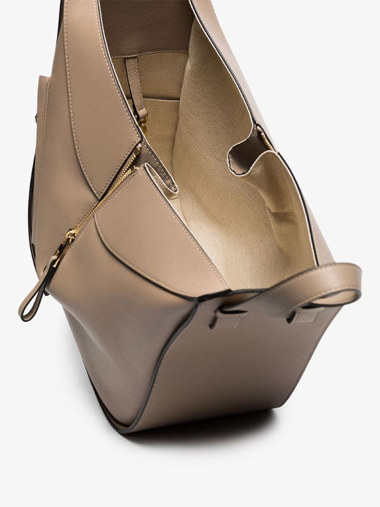 Neutral Hammock Small Leather Shoulder Bag