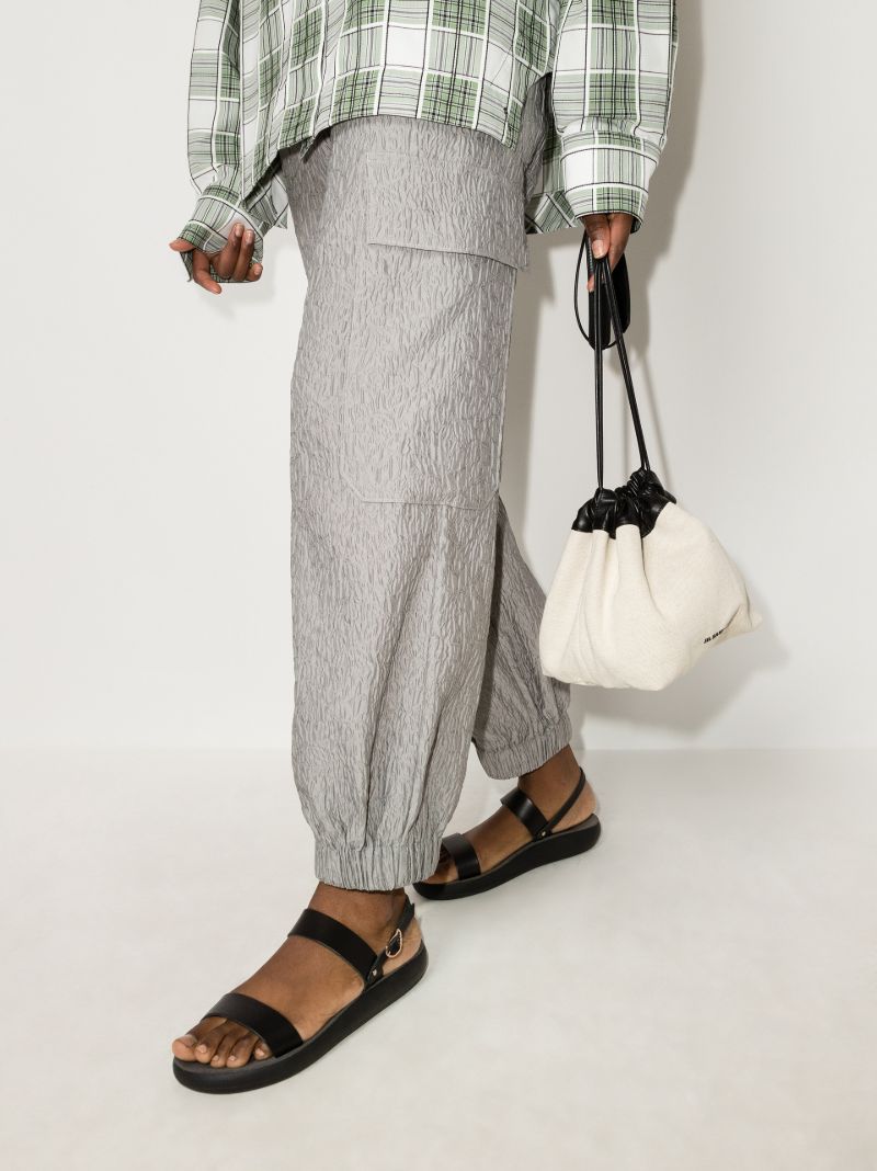 Black Clio Leather Sandals