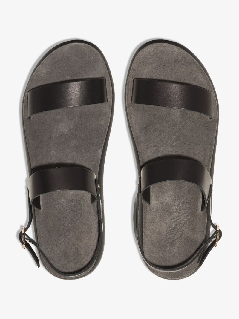 Black Clio Leather Sandals