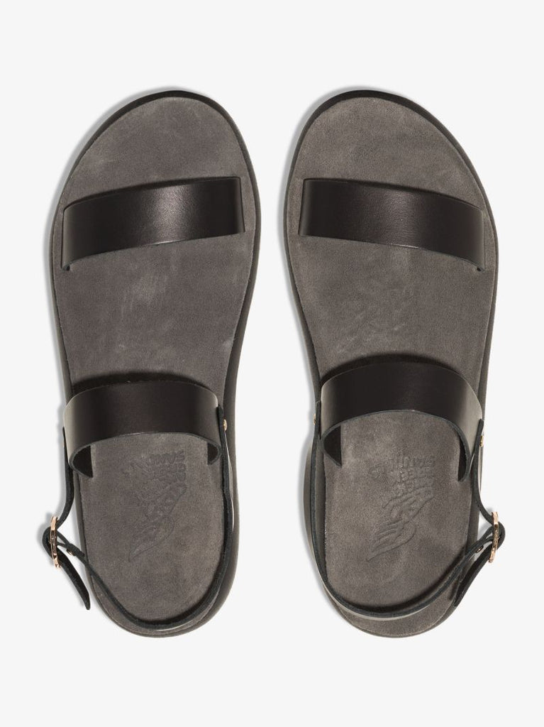 Black Clio Leather Sandals