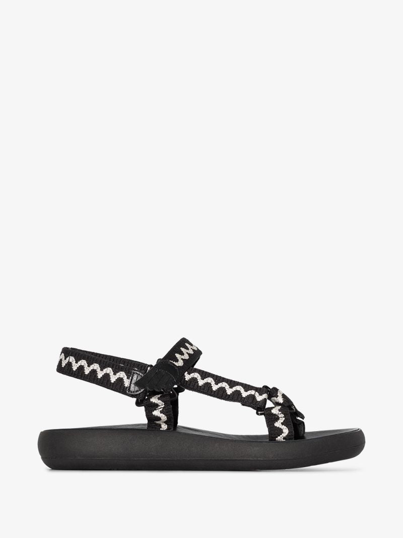 Black Poria Comfort Trekking Sandals