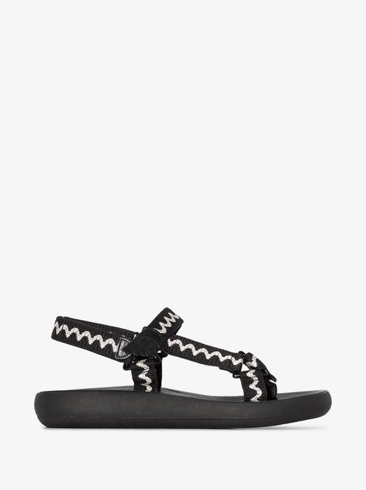 Black Poria Comfort Trekking Sandals