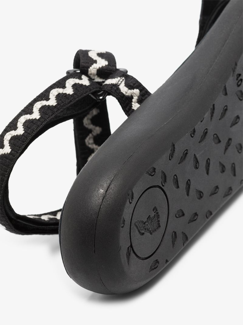 Black Poria Comfort Trekking Sandals
