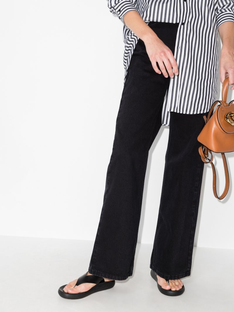 Black Charys Leather Sandals
