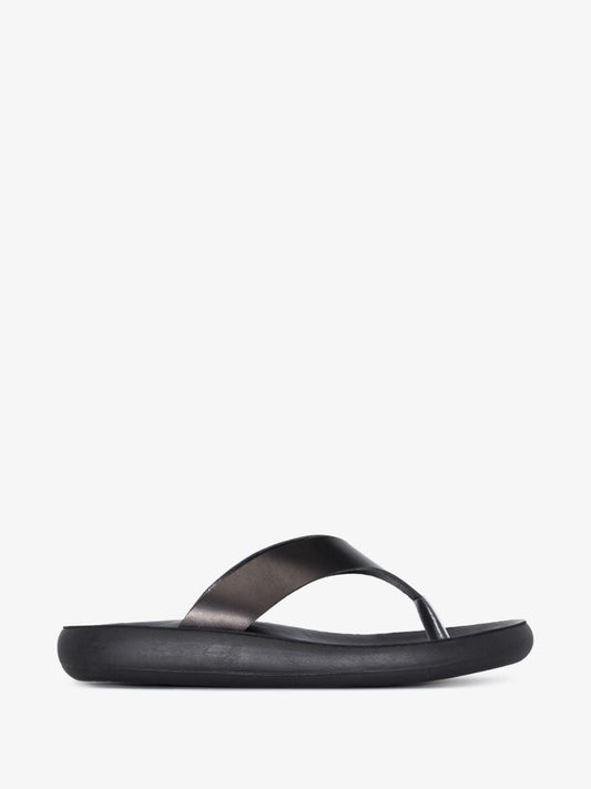 Black Charys Leather Sandals